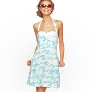 Lilly Pulitzer Marisa Flock of Seagulls Halter Mini Dress